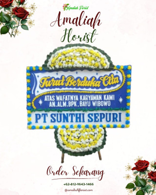Papan Bunga Duka di Palu Selatan