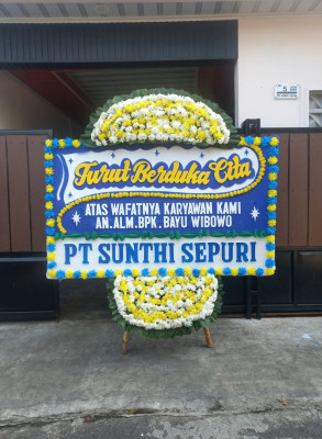Papan Bunga Duka di Palu Selatan