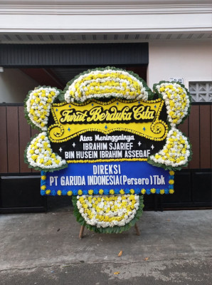 Papan Bunga Duka di Palu Selatan